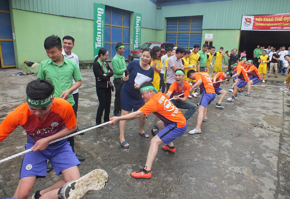 Tiến Nông tổ chức "Ngày hội thể thao" chào mừng ngày 26/3